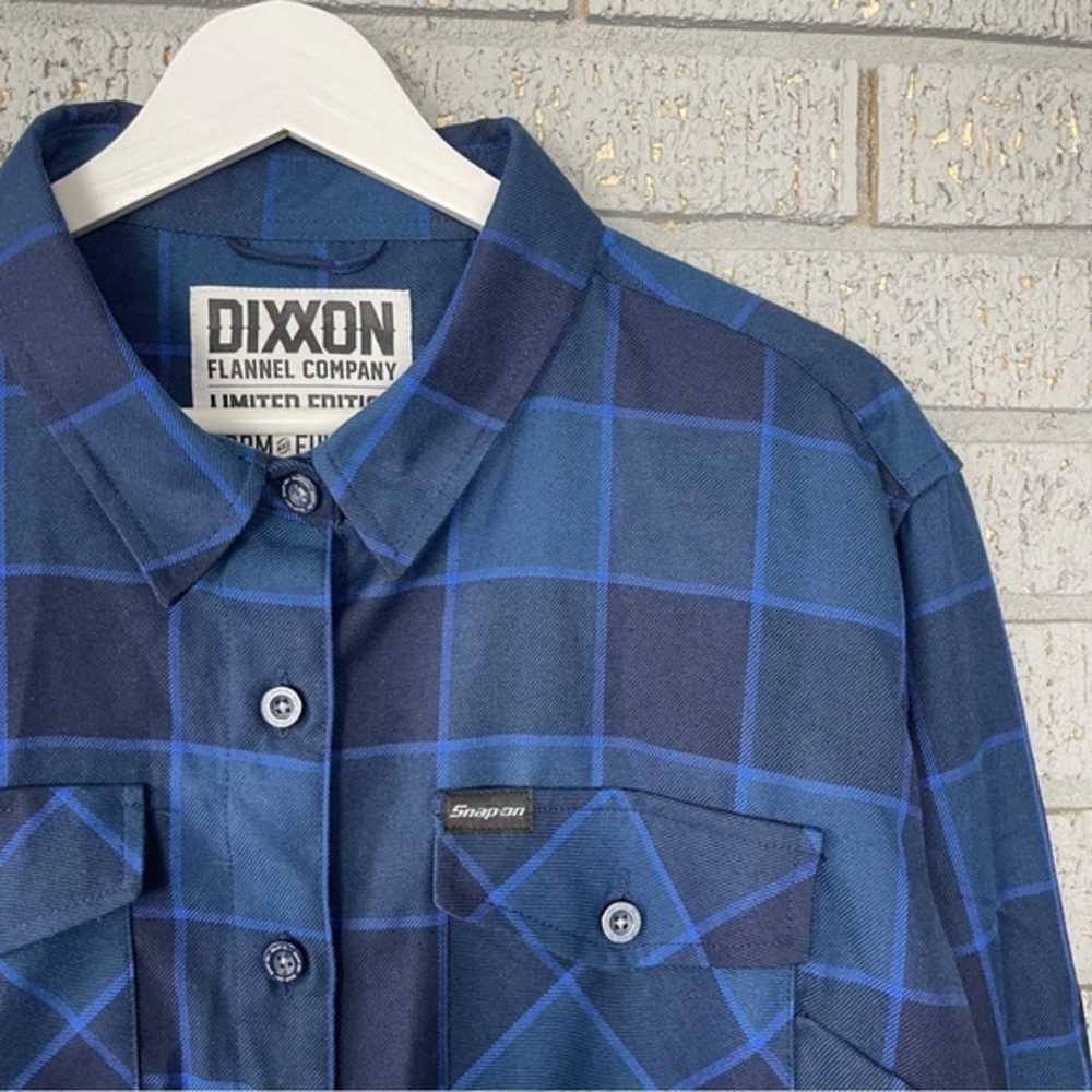 Dixxon Limited Edition Form and Function Snap-On Blue Flannel Womens Size XL